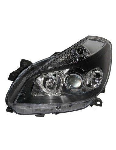 Headlight right front headlight for renault clio 2007 to 2009 black