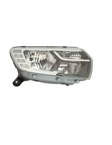 Right headlight 2h7 with led drl for dacia logan mcv 2017 onwards
