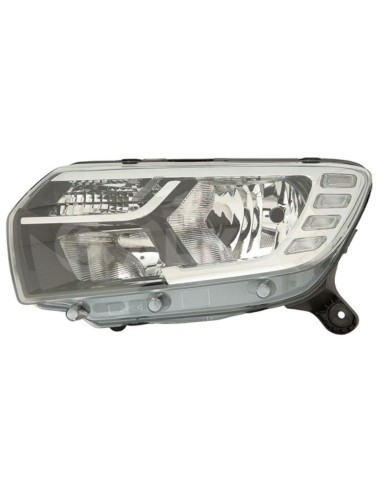 Left headlight 2h7 with led drl for dacia logan mcv 2017 onwards