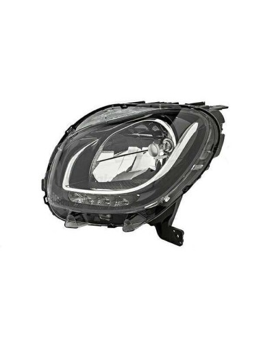 Right headlight for smart fortwo 2014- base line with top seal