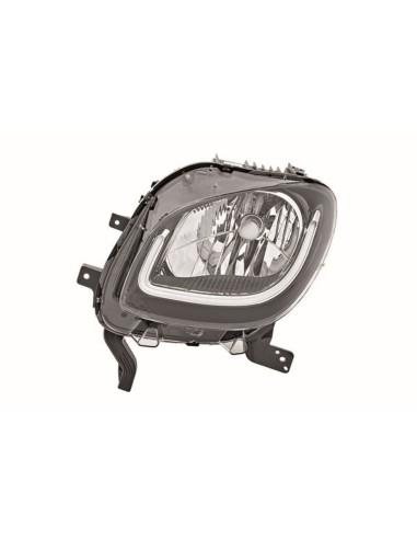 Right front projector headlight for smart forfour 2014 onwards halogen and l.ed