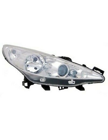 Right headlight for Peugeot 207 2006 onwards with dynamic fog