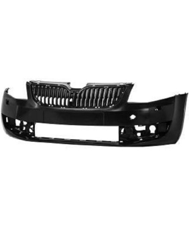 Front bumper with headlight washer holes, pdc for octavia 2013-