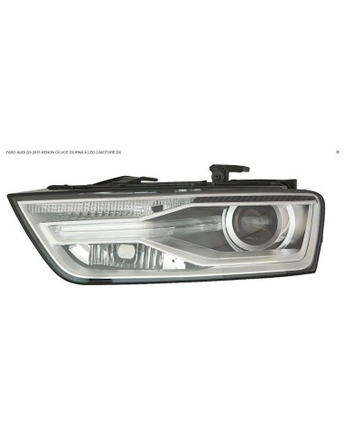 Faro Delantero Derecho Xenon con Luz Diurna LED para Audi Q3 2015 en adelante