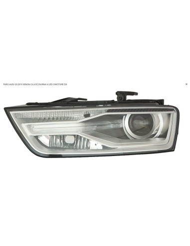 Xenon Right Front Headlight with led Daytime Running Light for Audi Q3 2015 onwards