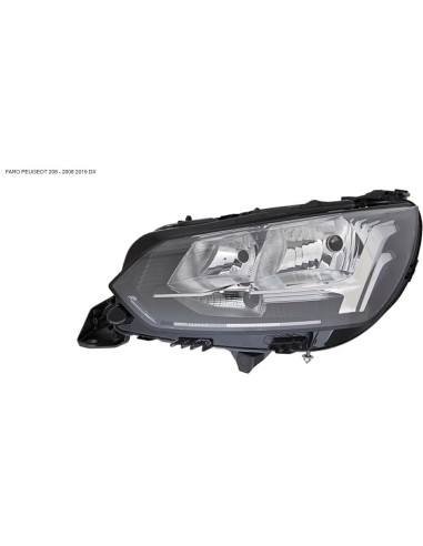 Right front headlight for peugeot 208 2019 onwards original