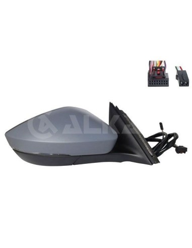 Right rearview electric thermal primer for superb 2015 onwards arrow 6 pin