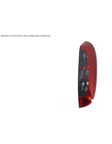 Right rear light for opel corsa c 2000 onwards red