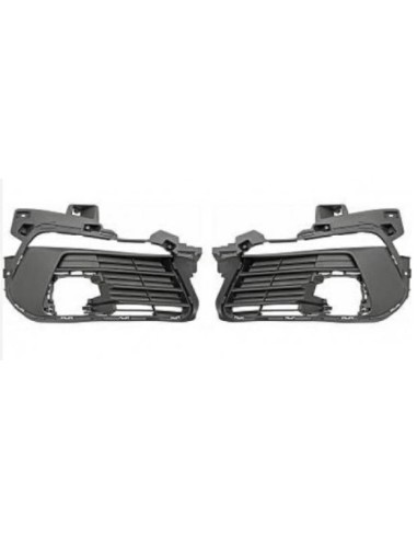 Front grille kit with right + left holes for 308 2017 in two led headlights