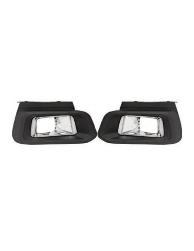 Right + left fog lamp frames kit for peugeot 308 2017 onwards led headlights