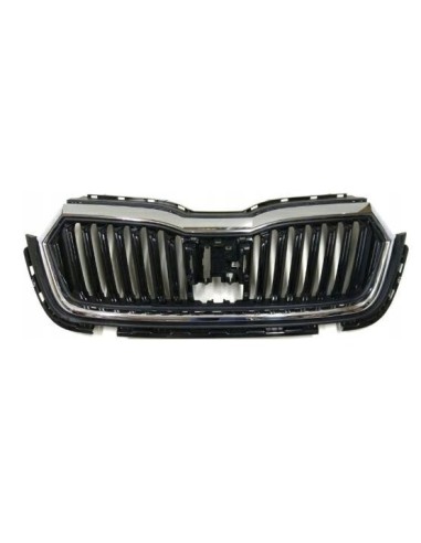 Front grill cover with chrome frame for skoda octavia 2020 onwards