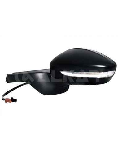 Black electric thermal left rearview mirror for C3 2016 onwards