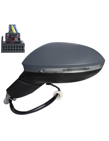 Right electric mirror for GOLF VIII 2020 - 11 PIN memory courtesy arrow