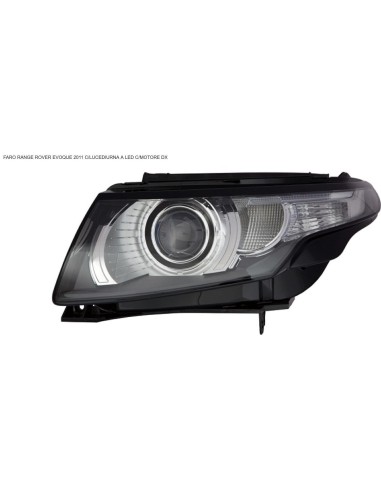 Right front headlight with led daytime running light for evoque 2011 onwards