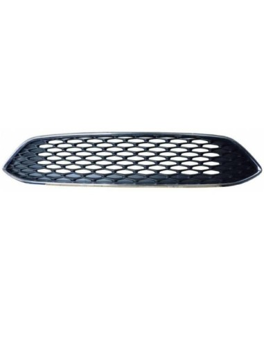 Honeycomb grille grille with chrome frame for ford focus 2014 onwards