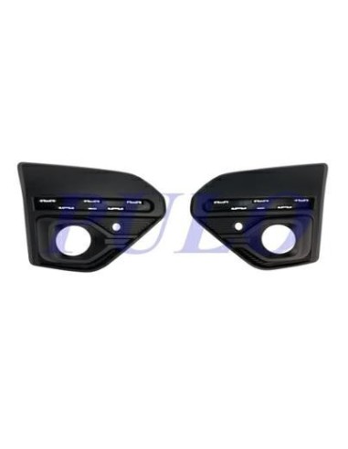 Front bumper grille kit fog lights and sensors for sandero stepway 2020-