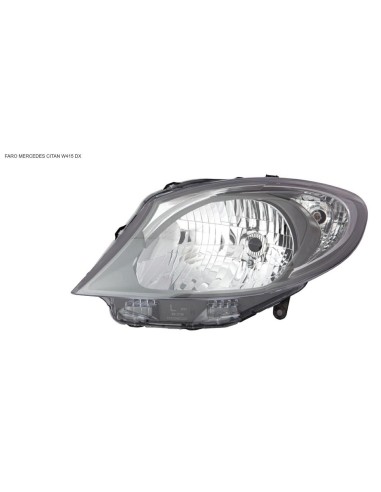 Right headlight for mercedes citan w415 2012 onwards