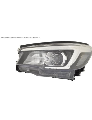 Left headlight with electric led daytime running light for subaru forester 2019-