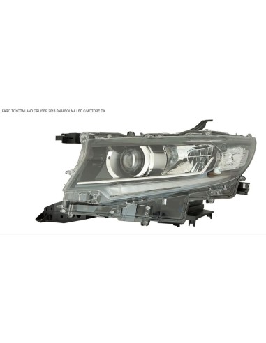 Right electric led headlight for toyota land cruiser 2018 onwards