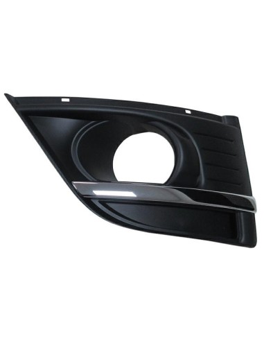 Front left grille with fog light, chrome for c4 picasso 2006-