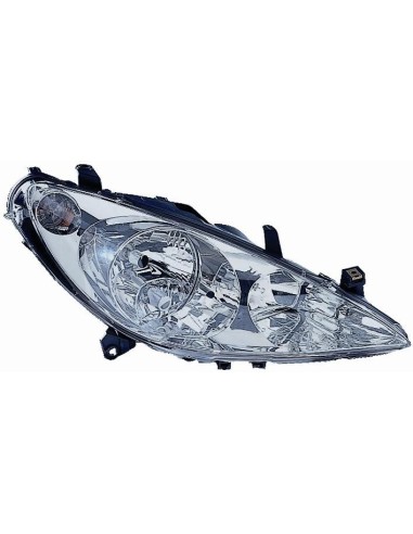 Right headlight for peugeot 307 2001 to 2005 with fog light