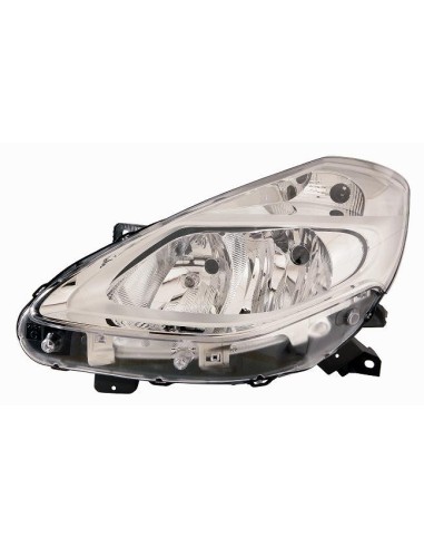 Right front projector headlight for renault clio 2009 to 2012 chrome parabola