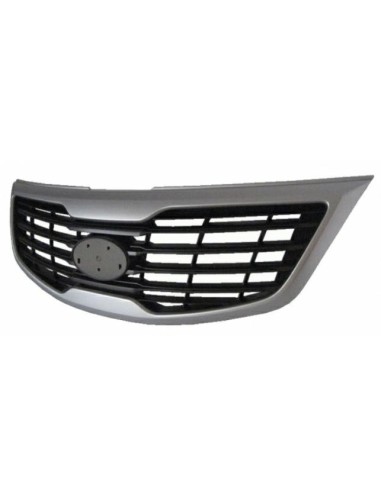 Black grill mask with silver frame for kia sportage 2010 onwards