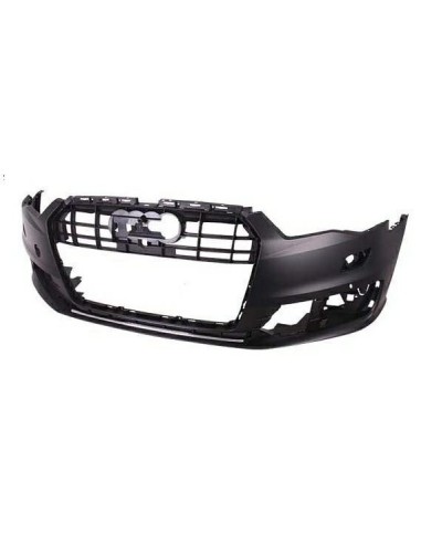 Front Bumper Primer With PDC headlight washer holes for audi A6 2014 onwards