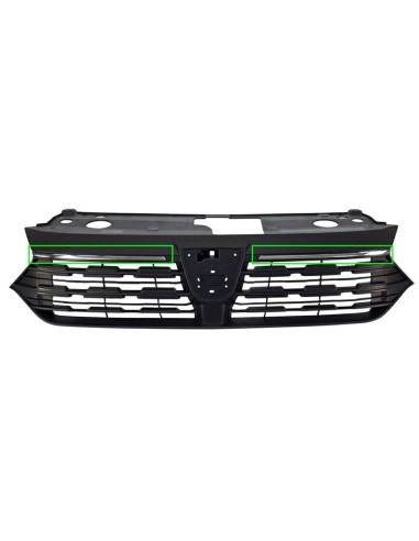 Front Grill Mask With 2 Chromed Strips for Sandero 2020 onwards
