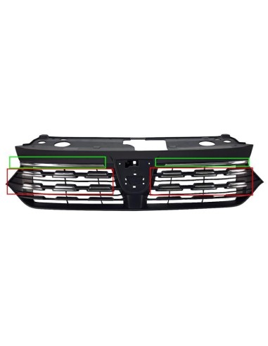 Front Grill Mask With 6 Chromed Strips for Sandero 2020 onwards