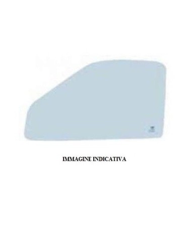 Decreasing front door glass green right for BMW S3 compact 91-01