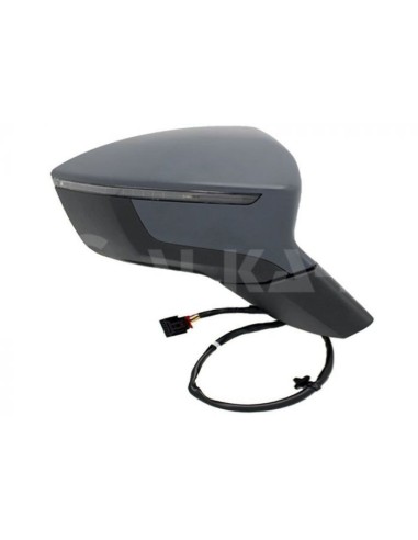 Heated electric right rear view mirror for seat ateca 2016 onwards 6 pin arrow