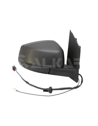 Black electric right rear view mirror for vw caddy 2021- with 5+1 pin radio antenna