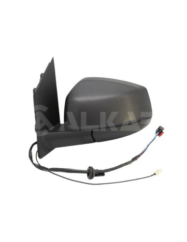 Black electric left rear view mirror for vw caddy 2021- with 5+1 pin radio antenna
