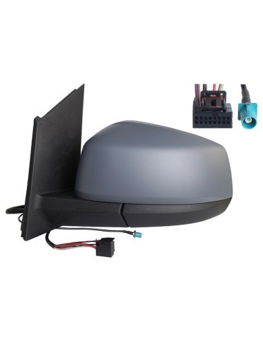 Right mirror electr. foldable for vw caddy 2021- 7+1 pin radio antenna