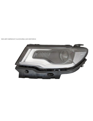 Right Projector Headlight With led Daylight for jeep Compass 2017 to 2020