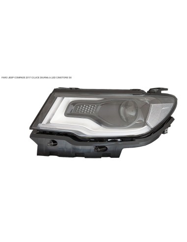 Scheinwerfer Projektor Links Mit Licht Diurna LED für Jeep Compass 2017 Al 2020