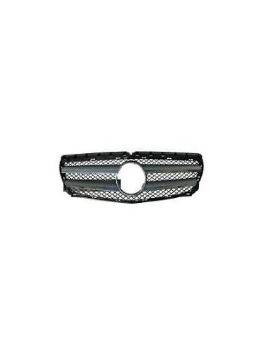 Grille cover for mercedes B W246 2011- Silver-Matt Packet Sport-Night