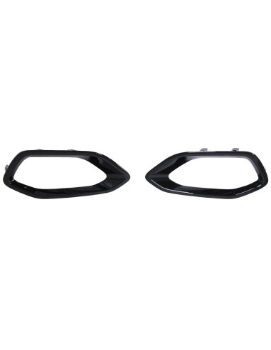 Kit Marco Faro Antiniebla Derecho+Izquierdo Negro Brillo para citroen C4 2020 en adelante