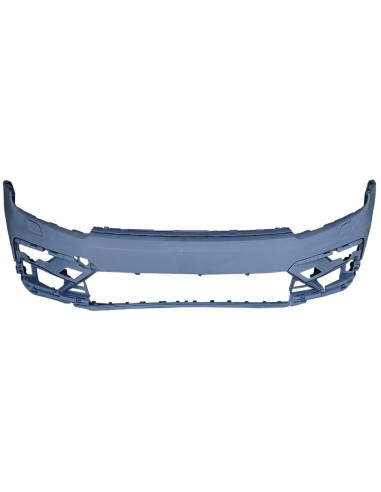 Front Bumper Primer With Headlight Washer Holes for vw Tiguan R-Line 2016 onwards