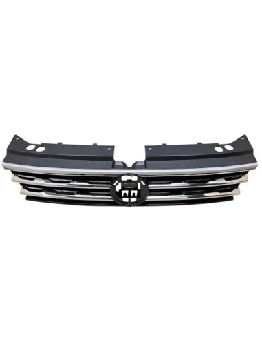 Grille Mask 3 Chromed Profiles, Anti-collision for vw Tiguan 2016- R-Line