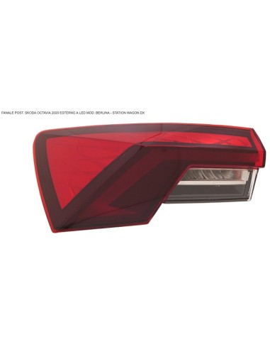 External Right Rear Light led for skoda Octavia 2020- Berlina E Sw