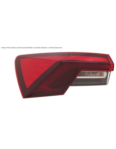 Linke Rückleuchte Äußere LED für Skoda Octavia 2020- Limousine Und Sw