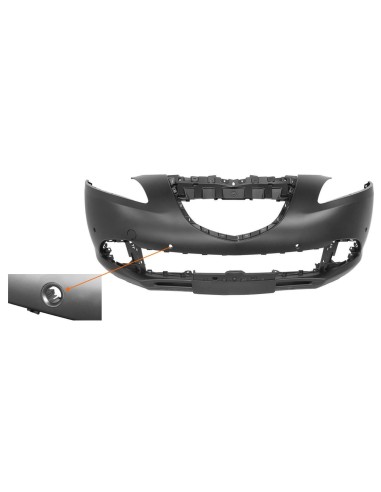 Primer Front Bumper With Park Distance Control for Lancia Y 2011 to 2015