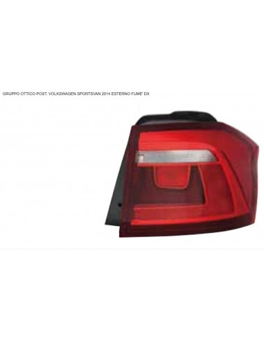 Dark Red External Right Rear Light for vw Golf Sportsvan 2014-