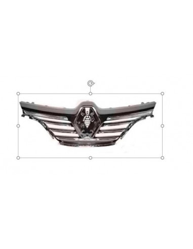 Grille Mask With 7 Chrome Moldings for Renault Megane 2015 onwards