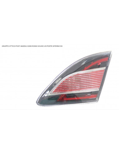 Dunkelrotes internes rechtes Rücklicht für Mazda 6 2008 – 4/5 Türen