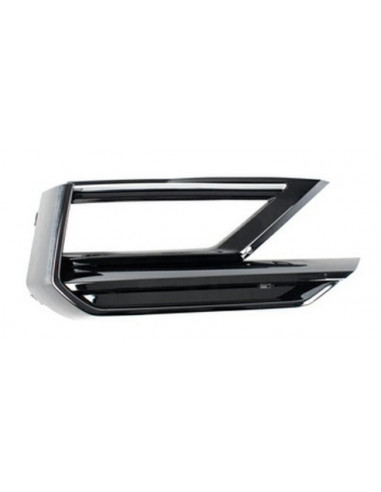 Front Right Lower Grille holes Gloss Black for VW Tiguan R-Line 2016-
