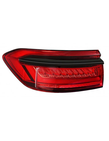 Feu LED arrière gauche avec bande de lumière sombre pour Audi A8 2017-