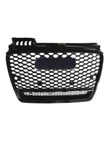 Gloss Black Front Grille Mask For Audi A4 2004 Onwards S4 Molding